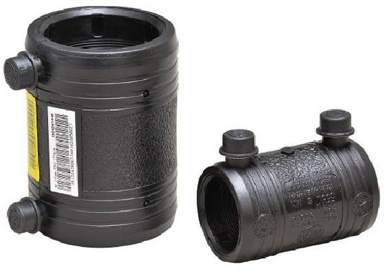 Zócalo de Dn140 Sdr11 que junta las colocaciones de Electrofusion para el agua